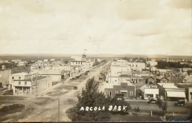 Overlooking the main street of Arcola